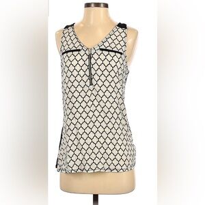 Express Black and White Sleeveless Top Size M